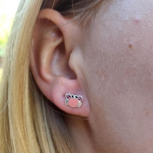 Darling Sterling Silver Crab Earrings