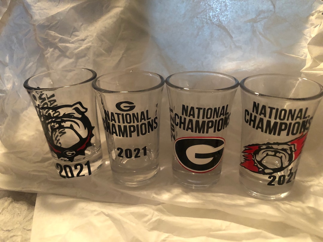 2021 NATIONAL CHAMPS Shot Glasses Etsy