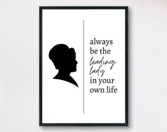 Audrey Hepburn, Audrey Hepburn Quote, Audrey Hepburn Poster, Inspirational Quote, Gift for Daughter, Gift for Sister, Minimalist Poster