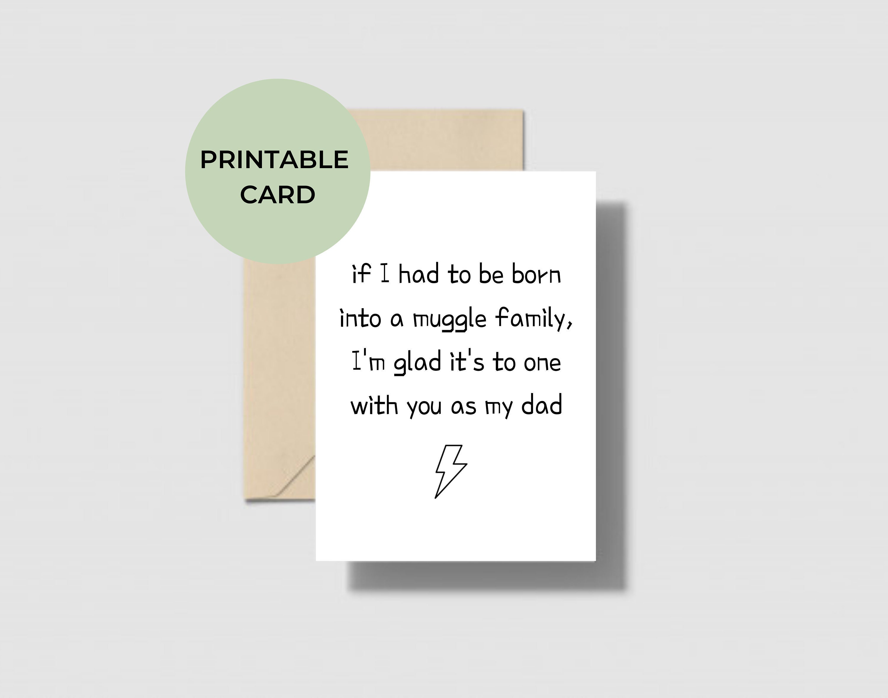 PERSONALISED HARRY POTTER Christmas Card Xmas Special Muggle Daughter Son ZY