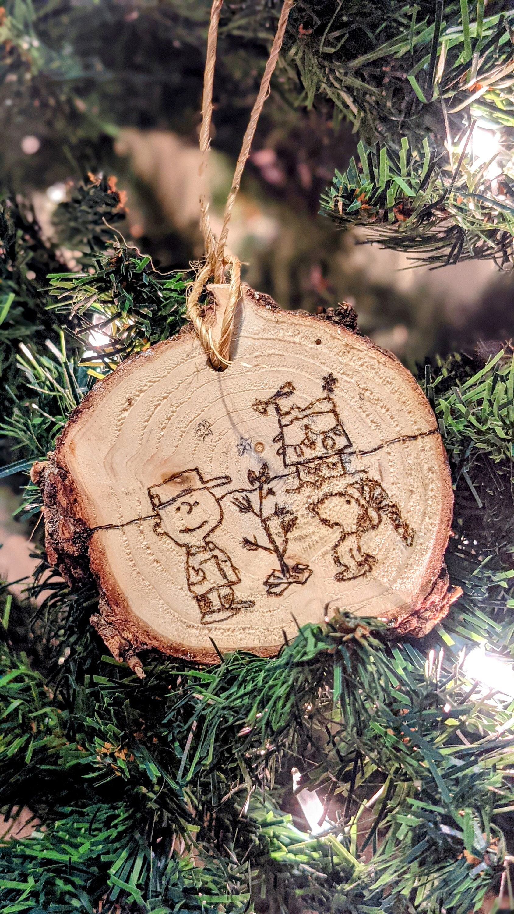 Handmade Wood Ornaments - Etsy