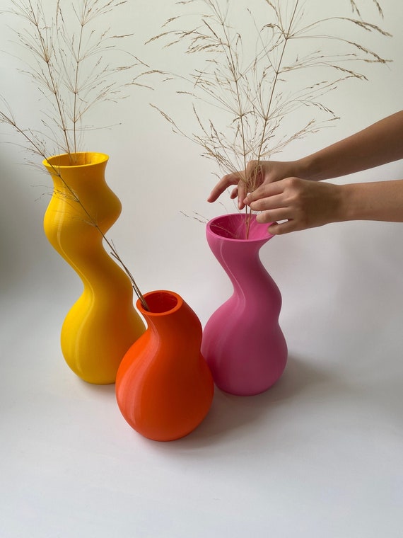 Home Decor 3 Large Vases for Dried Flowers Nong Gift for Etsy