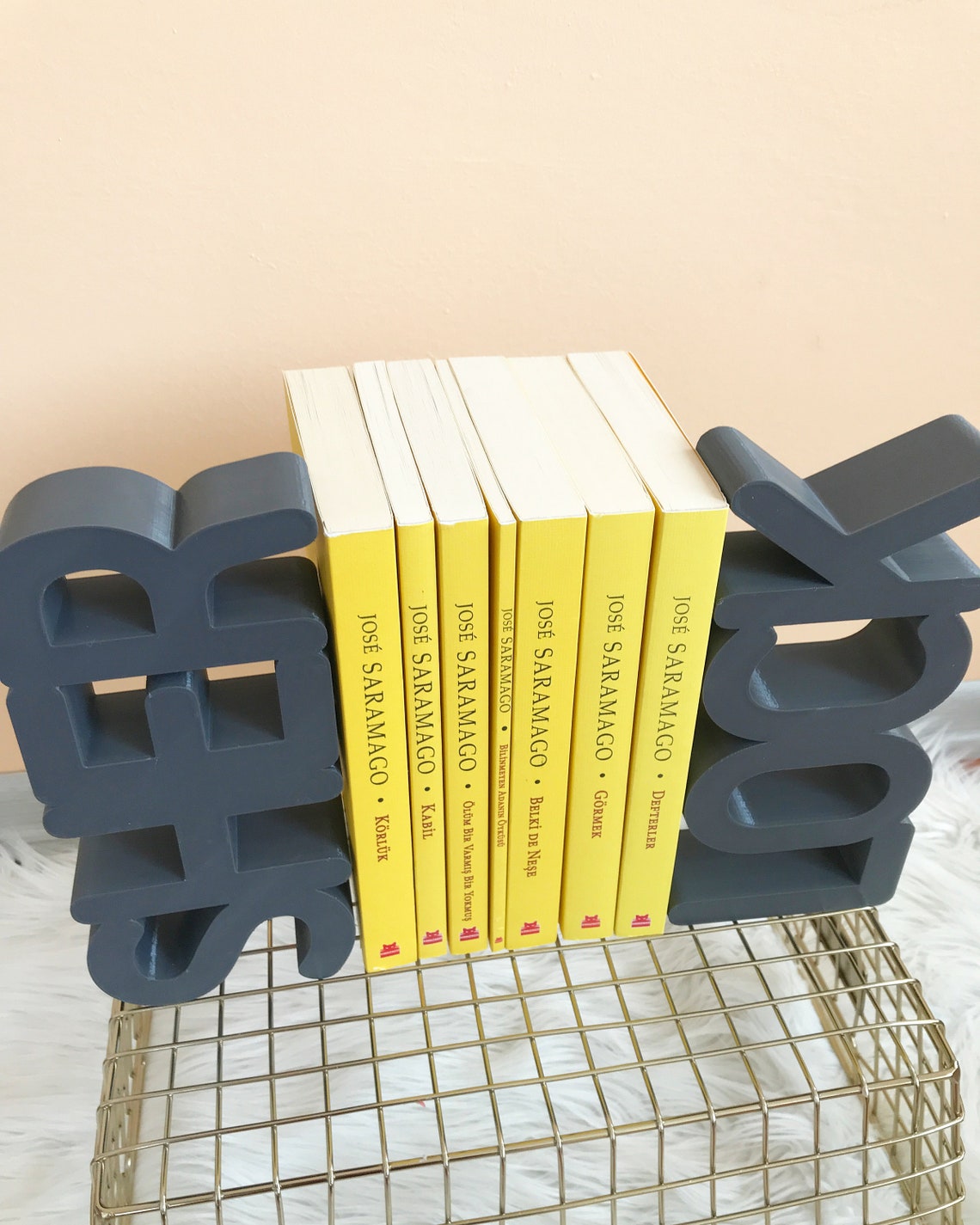 Personalized 3D Library Book Holder / Bookends / Brackets Etsy