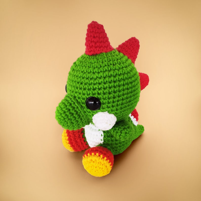 Baby Turtle & Dragon Crochet Pattern Amigurumi VinCrafty PDF File US Terms image 5