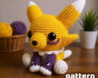 Fox Kitsune Fighter Crochet Pattern Amigurumi VinCrafty PDF File [US Terms]