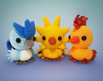 Legendary Birds Crochet Pattern Amigurumi VinCrafty PDF File [US Terms]