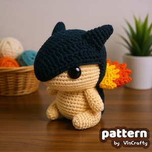 Fire Mouse Echidna 3 Crochet Pattern Amigurumi VinCrafty PDF File [US Terms]