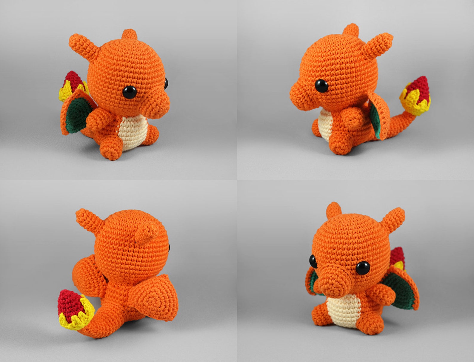 Charmander Charmeleon & Charizard Crochet Pattern Pokemon Etsy