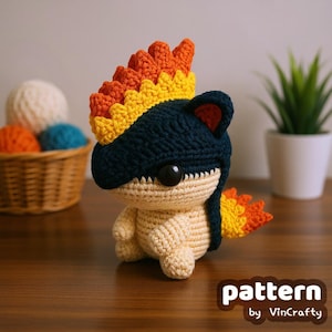 Fire Mouse Echidna 2 Crochet Pattern Amigurumi VinCrafty PDF File [US Terms]