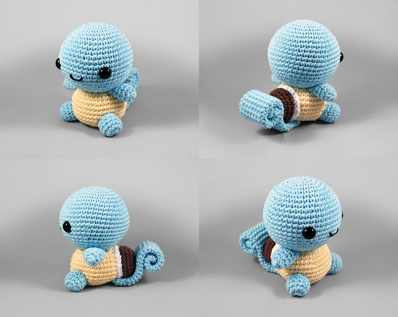 Squirtle Wartortle & Blastoise Crochet Pattern Pokemon Etsy
