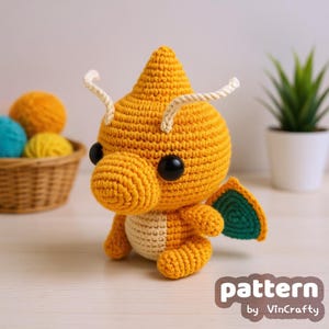 Air Dragon 3 Crochet Pattern Amigurumi VinCrafty PDF File [US Terms]
