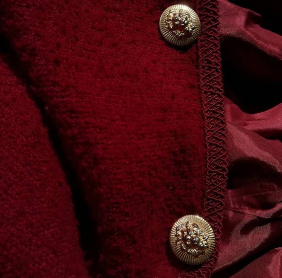 Rare Vintage 60s oversized blazer in cherry red