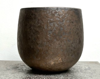 Copper Bronze Matte Glazed Terracotta Indoor Plant Pot for Houseplants