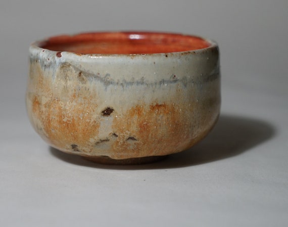 Chawan. Shino sandstone bowl Mr