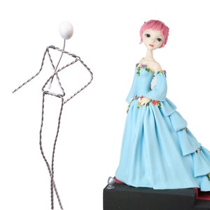 Lacupella Human Figure Armature For Clay, Modeling Chocolate, Fondant Figurine 15 inch Tall