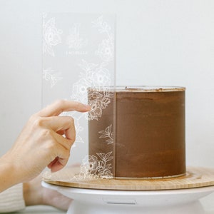 Lacupella, glaçage acrylique pour gâteau, grattoir pour crème au beurre plus lisse, lot de trois, taille : 6, 8 et 10 pouces