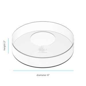 Lacupella 8 x 2 inch Round Fillable Cake Stand Cake Tier Wedding Centerpiece