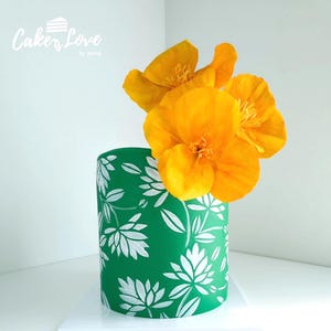 Cake Stencil FUGA - Wild Flower Pattern