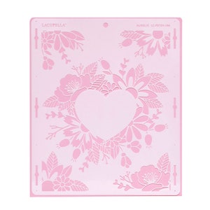 Cake Stencil Heart Love Art AURELIE