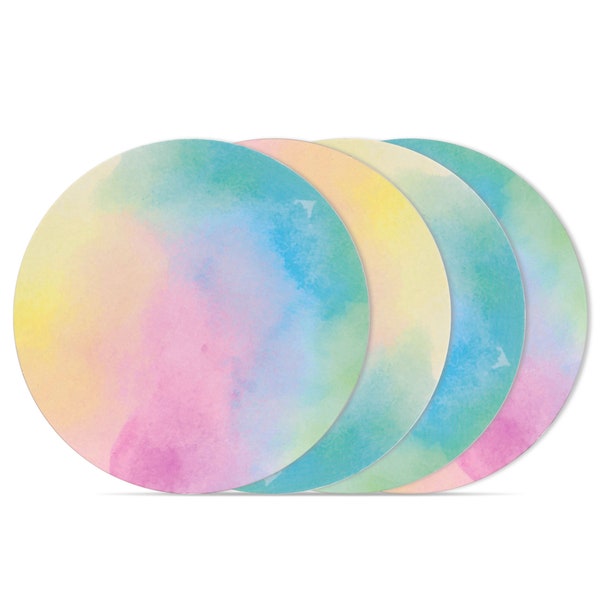 Cake Board Pastel Rainbow 10 inch Pack of 4