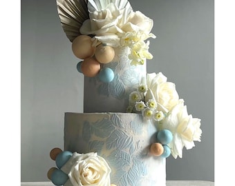 Cake Stencil MERIDA - Falling Leaves Pattern