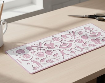 Baseball Kids Art Stencils Reusable Drawing & Painting for Creative Crafts, DIY Art Projects