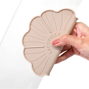 Lacupella, poignée confort en silicone pour grattoir à gâteau et peigne, lot de 2