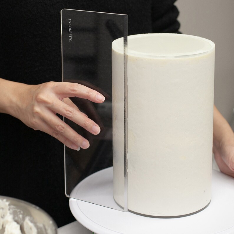 Lacupella Tall Acrylic Cake Scraper Smoother For icing Etsy