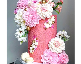 Cake Stencil CLARIS - Elegant Floral Pattern