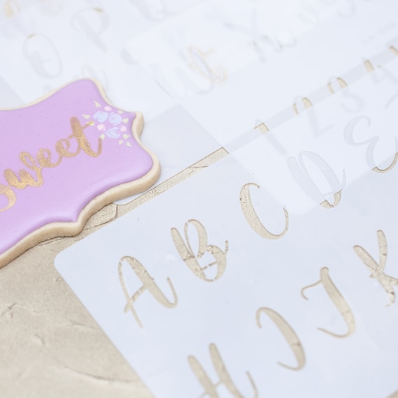 Lacupella Calligraphy Cursive Alphabet Letter Number Cake Etsy Lacupella Calligraphy Cursive Alphabet Letter Number Cake Etsy