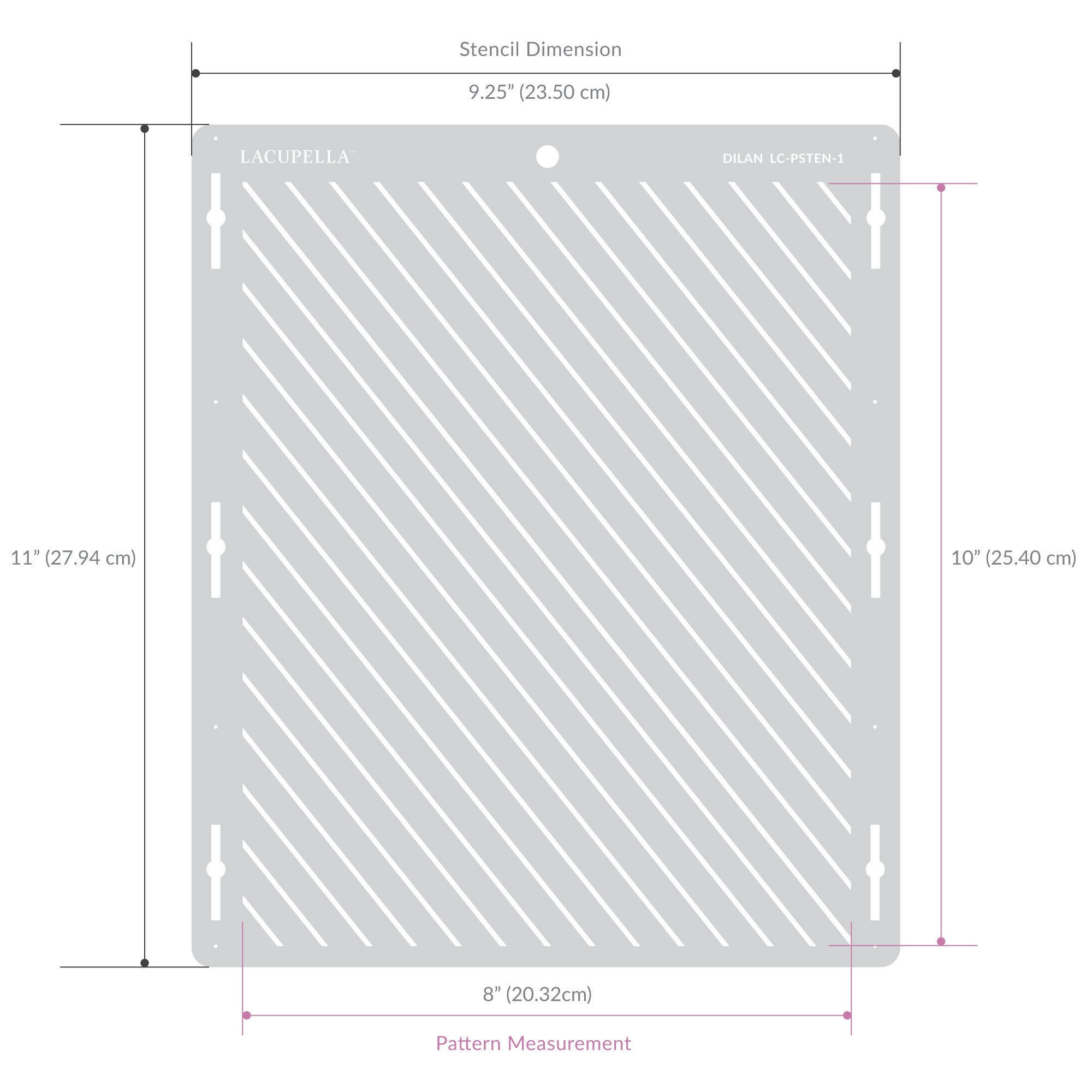 Cake Stencil Glam Seamless Pattern for Tall Double Barrel Cake US