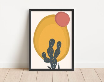 24x36 300 DPI Digital Download | Lone Cactus Matisse | Matisse Print Download | Matisse Poster