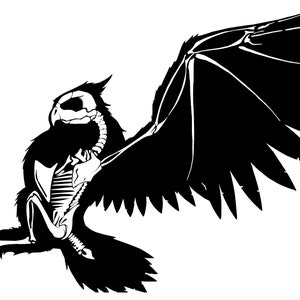 Owl Skeleton Instant Download SVG, PNG, EPS, dxf, jpg digital download