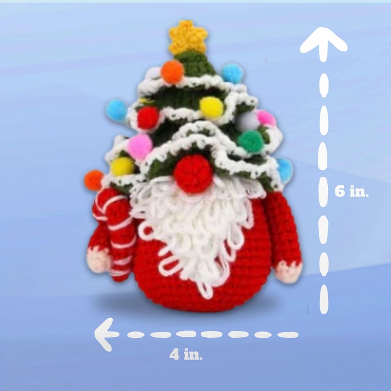 Kit De Crochet Ange DIY Pour Débutants - Taille Finie 15cm - Avec Instructions - Décoration Noël Ou Cadeau Fait Main - 11