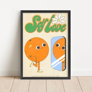 24x36 Digital Download 300 DPI | Self Love Digital Print | Retro Print |