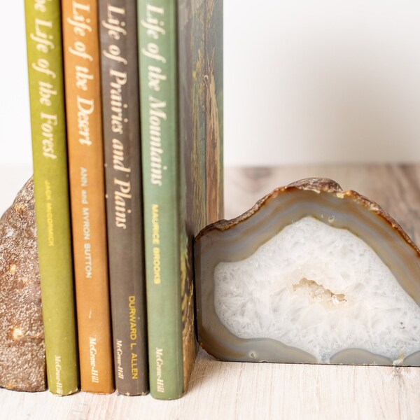 Geode Bookends Etsy