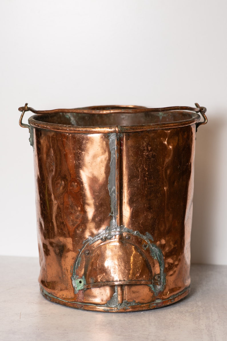 Hand Forged Old Copper Bucket With Pour Spout and Handle Grip - Etsy