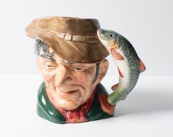 Royal Doulton of England The Poacher Ceramic Poacher D 6429 Toby Mug 1954