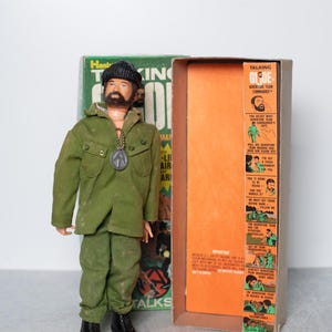 1970 Hasbro Talking GI Joe Adventure Team Commander with Original Box, in Working Condition, Some Parts Missing