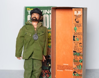 1970 Hasbro Talking GI Joe Adventure Team Commander with Original Box, in Working Condition, Some Parts Missing