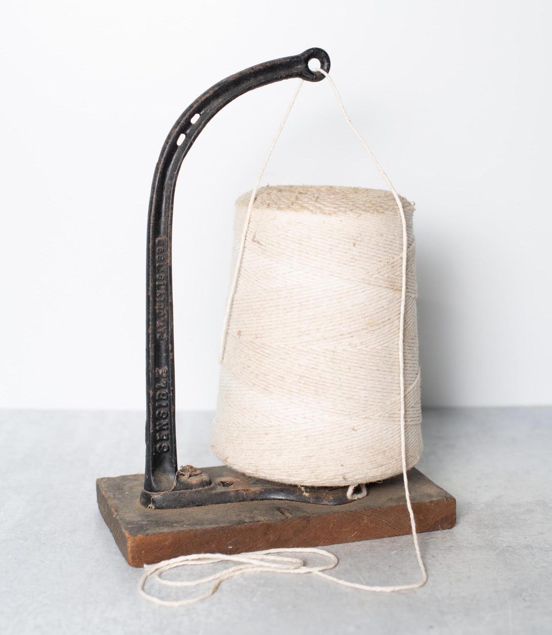 Antique Cast Iron Country / Butcher / Craft Store String Yarn Jute ...