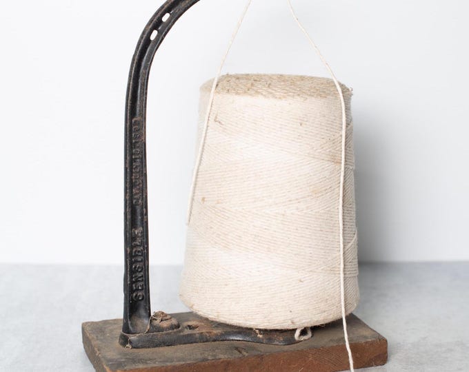 Antique Cast Iron Country / Butcher / Craft Store String Yarn Jute ...