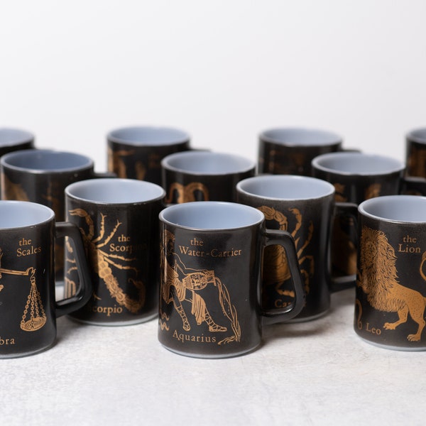 Zodiac Mugs Etsy