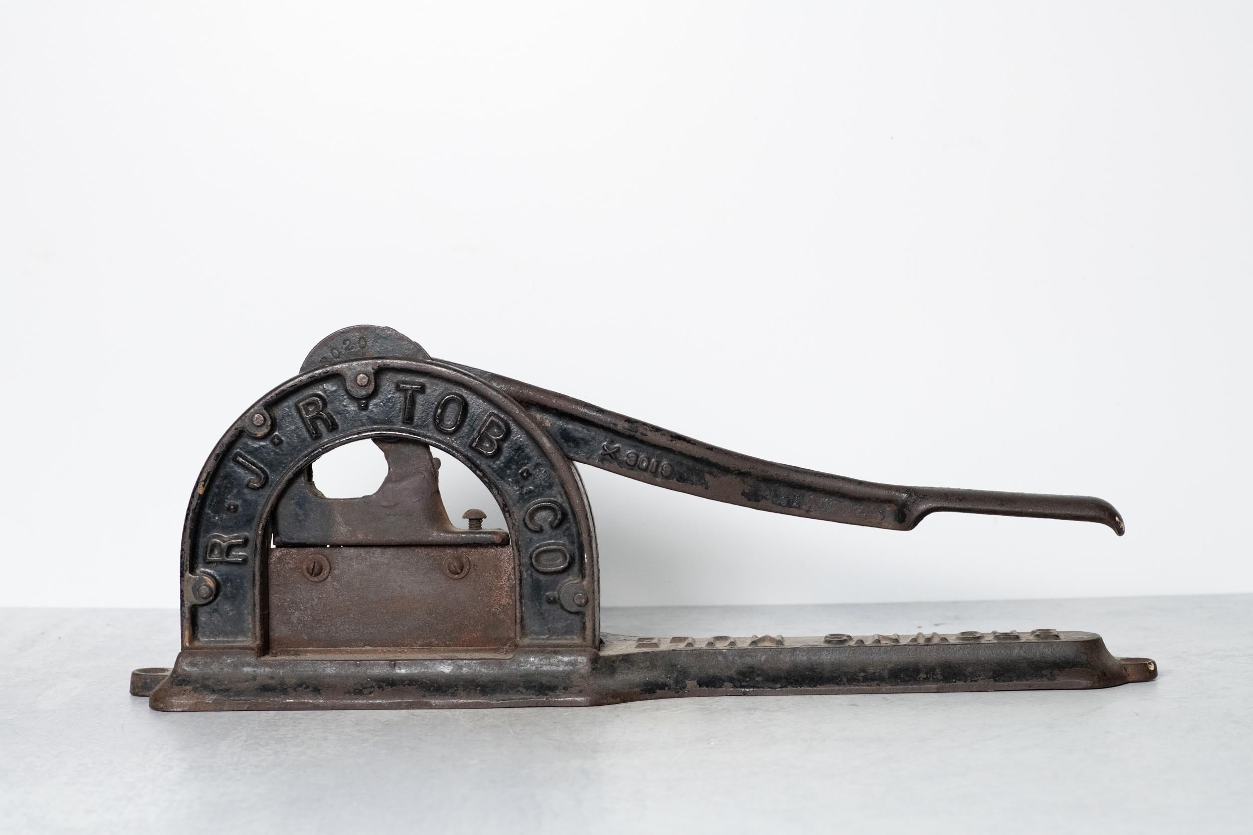 Brown Mule R.J.R. Tobacco Company Chewing Tobacco Plug Cast Iron Cutter  Chopper