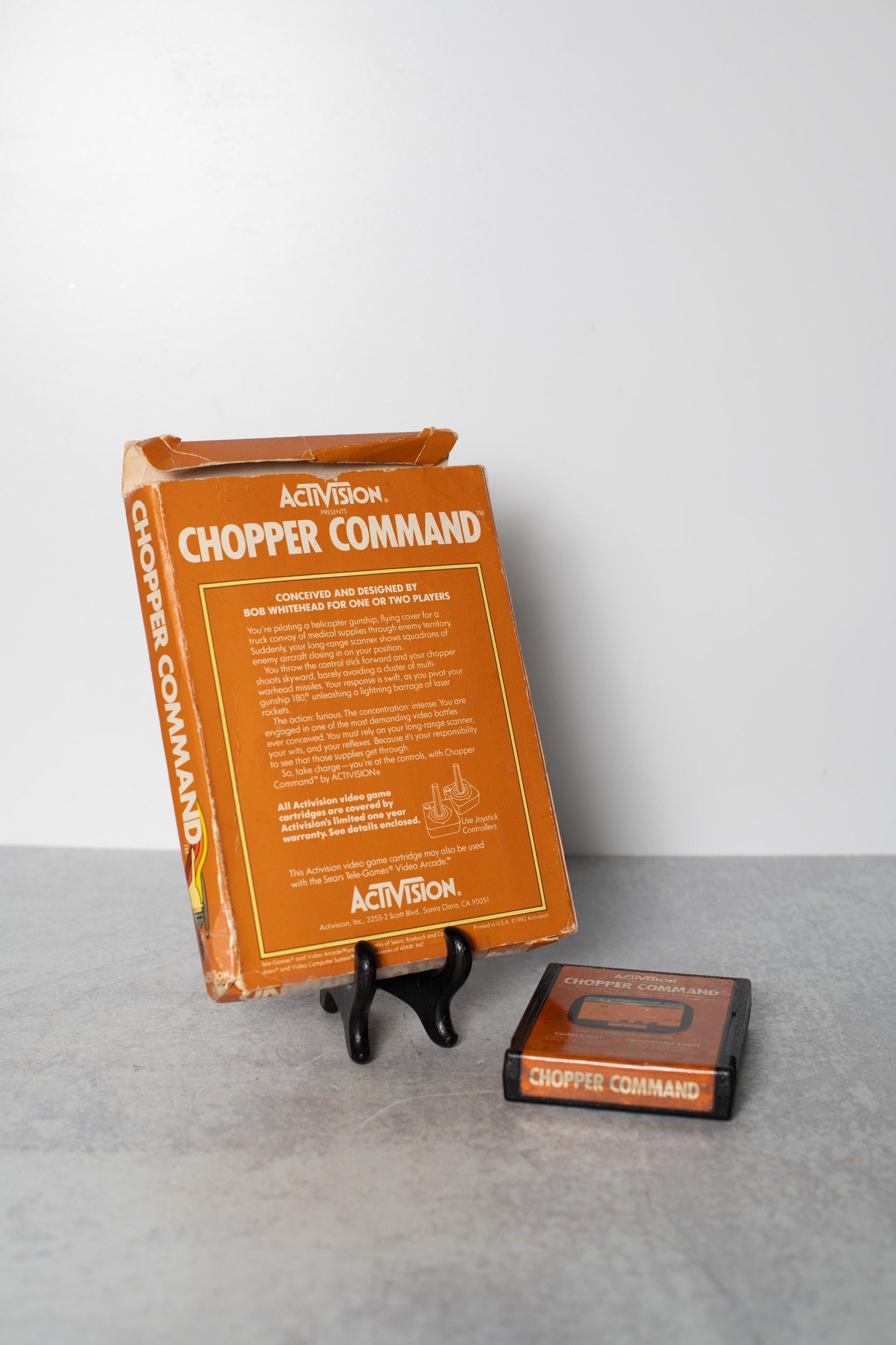 Activision Presents Chopper Command Atari Game Cartridge, Instructions ...