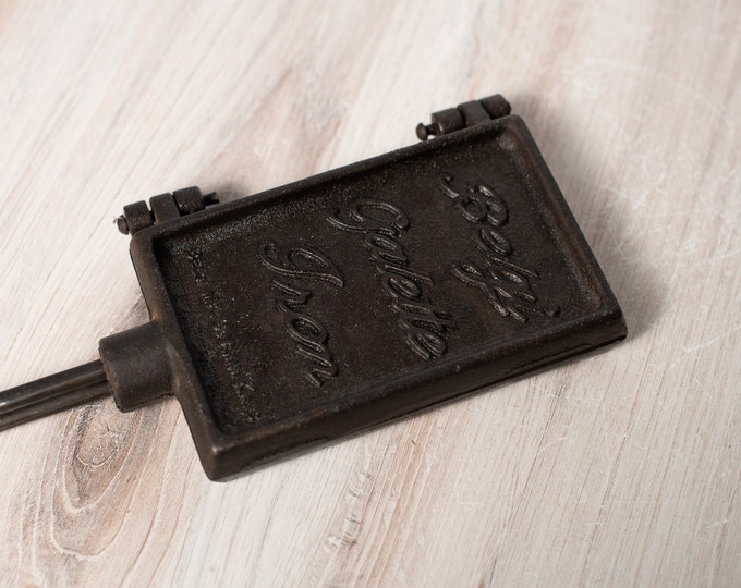 Blegi Galette Cast Iron Waffle Maker Cookie Press Alma Kansas Etsy
