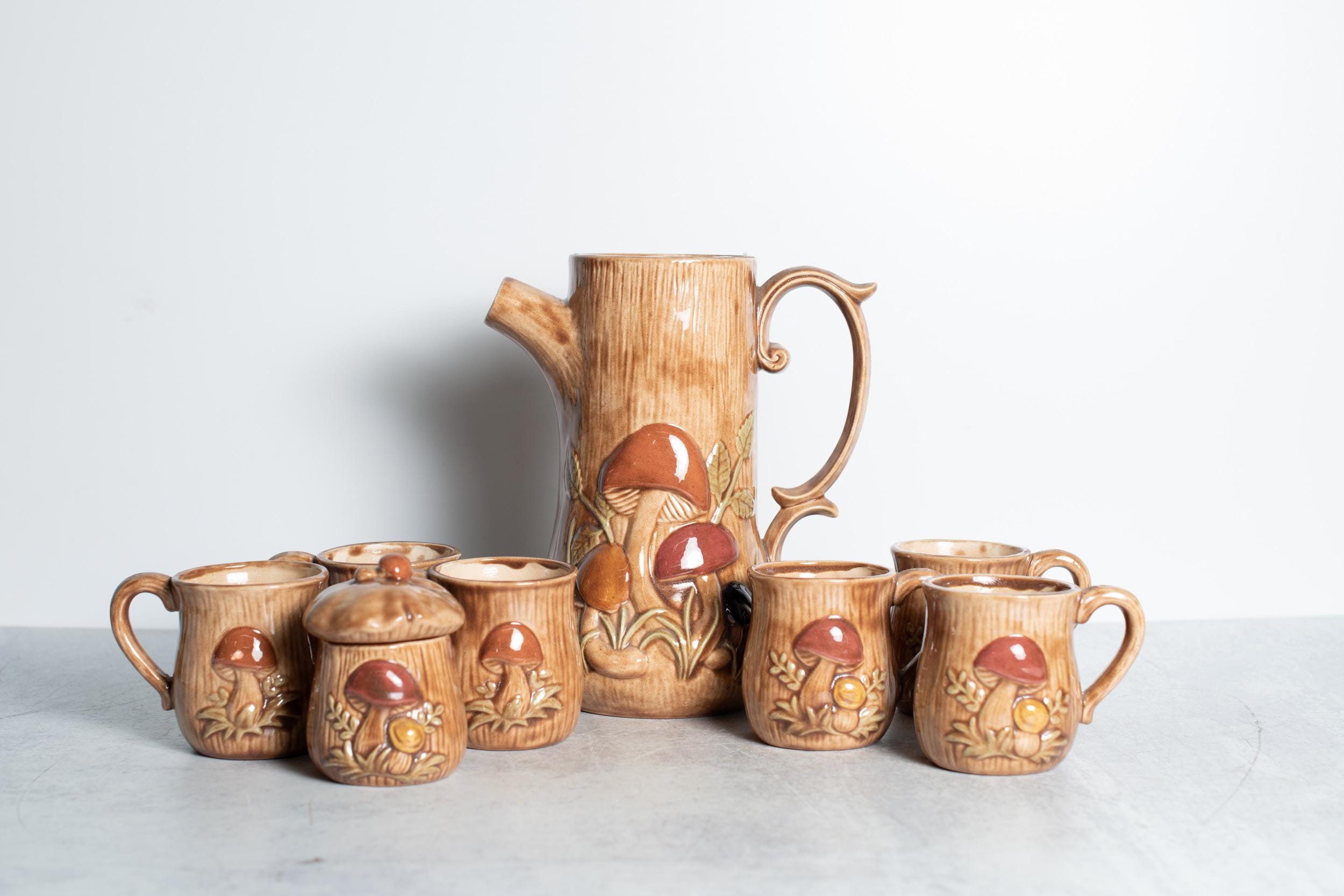 Vintage Ceramic Mushrooms - Etsy