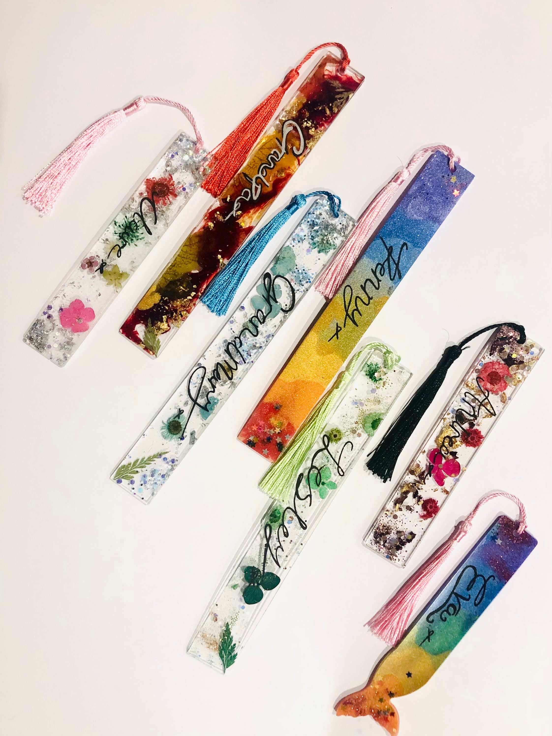 Custom Made Resin Bookmark Bespoke Bookmark Book Etsy