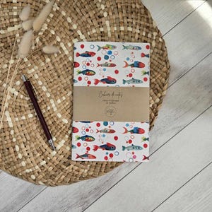 Journal notebook Fishies - 5.5" x 8.5" - 40 pages