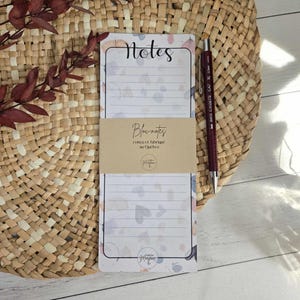 List notepad 3.5x8.5 magnetic watercolor